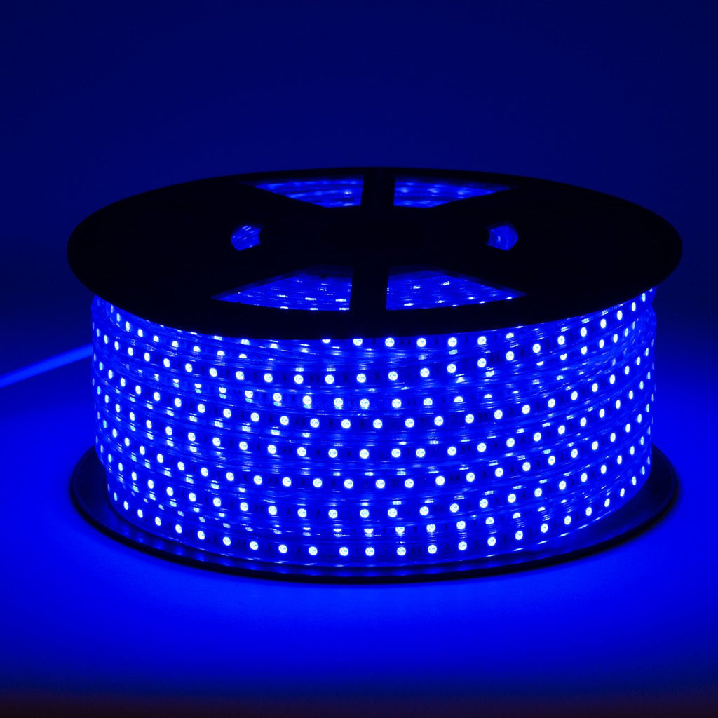 blue led rope lights 120 volt