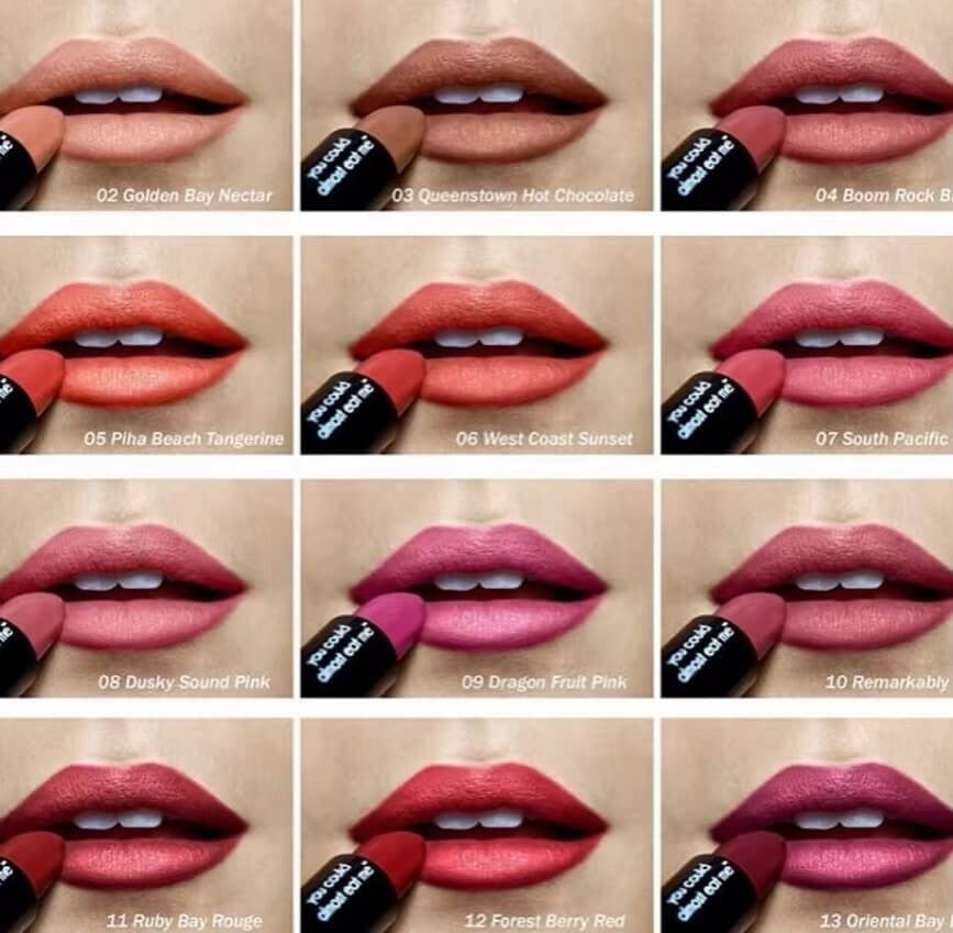 Antipodes Lipstick in 12 Colours