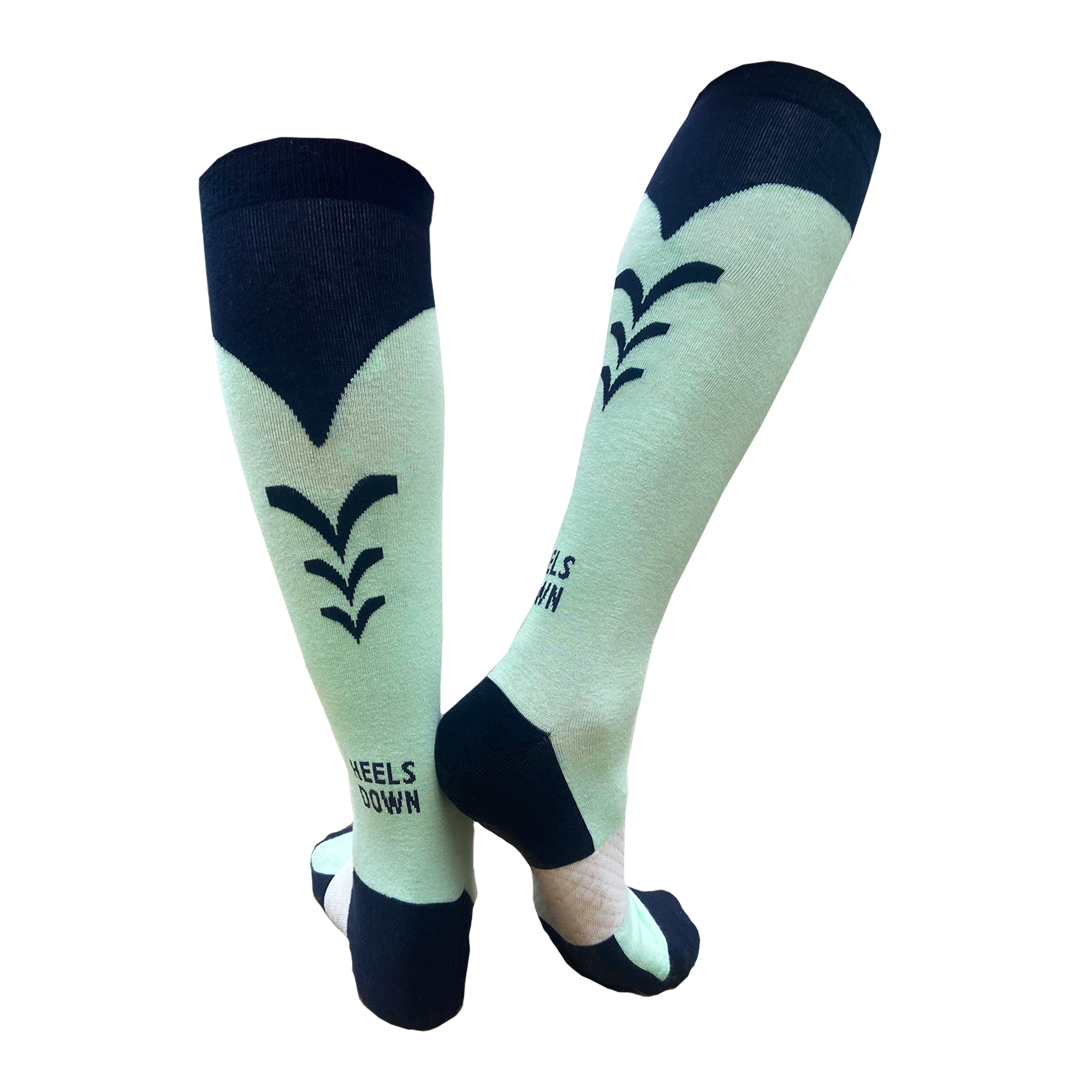 High Performance Riding Socks - Mint & Black