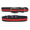 Red Line Firefighter Dog Collar Dog Collar mistylaurel BELTS