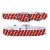 Bones Red Dog Collar Dog Collar mistylaurel BELTS