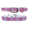 Mermaid Life - Hypnotic Scales Pink Dog Collar Dog Collar mistylaurel BELTS