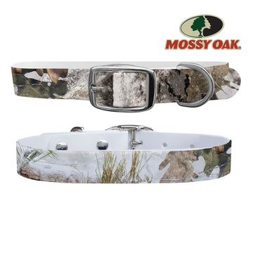 Mossy Oak - Break Up Country Snow Drift Dog Collar Dog Collar exsaltdressings BELTS