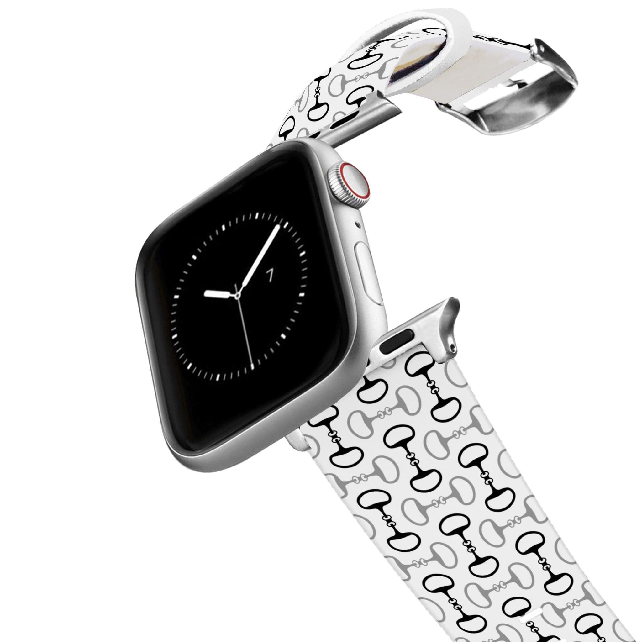 Bits White Apple Watch Band Apple Watch Band mistylaurel BELTS