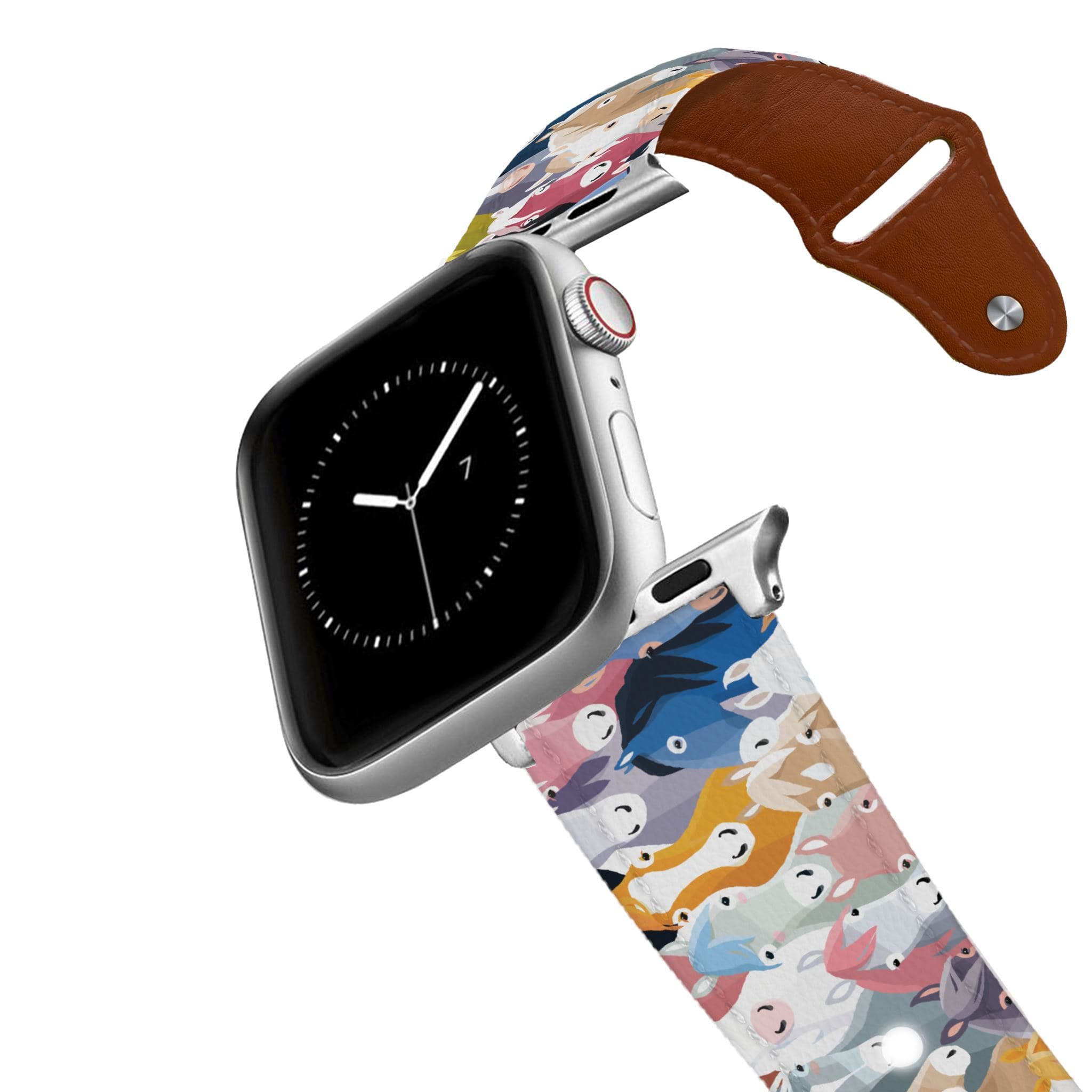 Horse Heads Leather Apple Watch Band Apple Watch Band - Leather mistylaurel BELTS