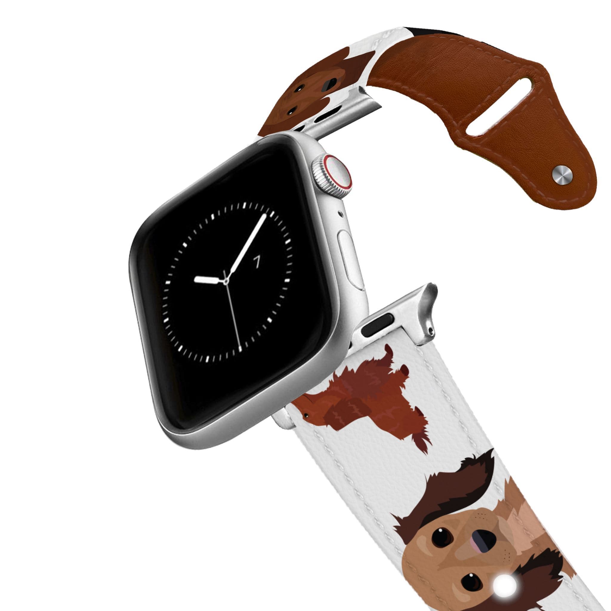 Dachshund Leather Apple Watch Band Apple Watch Band - Leather mistylaurel BELTS