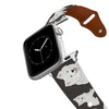 American Eskimo Dog Leather Apple Watch Band Apple Watch Band - Leather mistylaurel BELTS