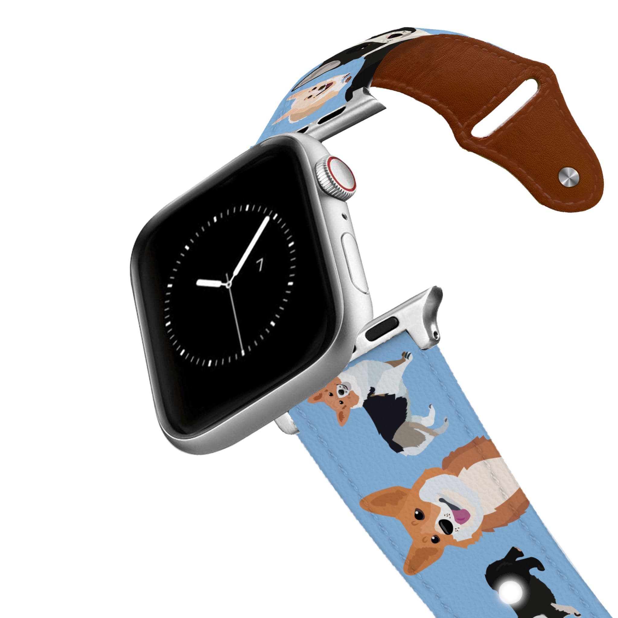 Pembroke Corgi Leather Apple Watch Band Apple Watch Band - Leather mistylaurel BELTS