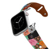 Dog Party Leather Apple Watch Band Apple Watch Band - Leather mistylaurel BELTS