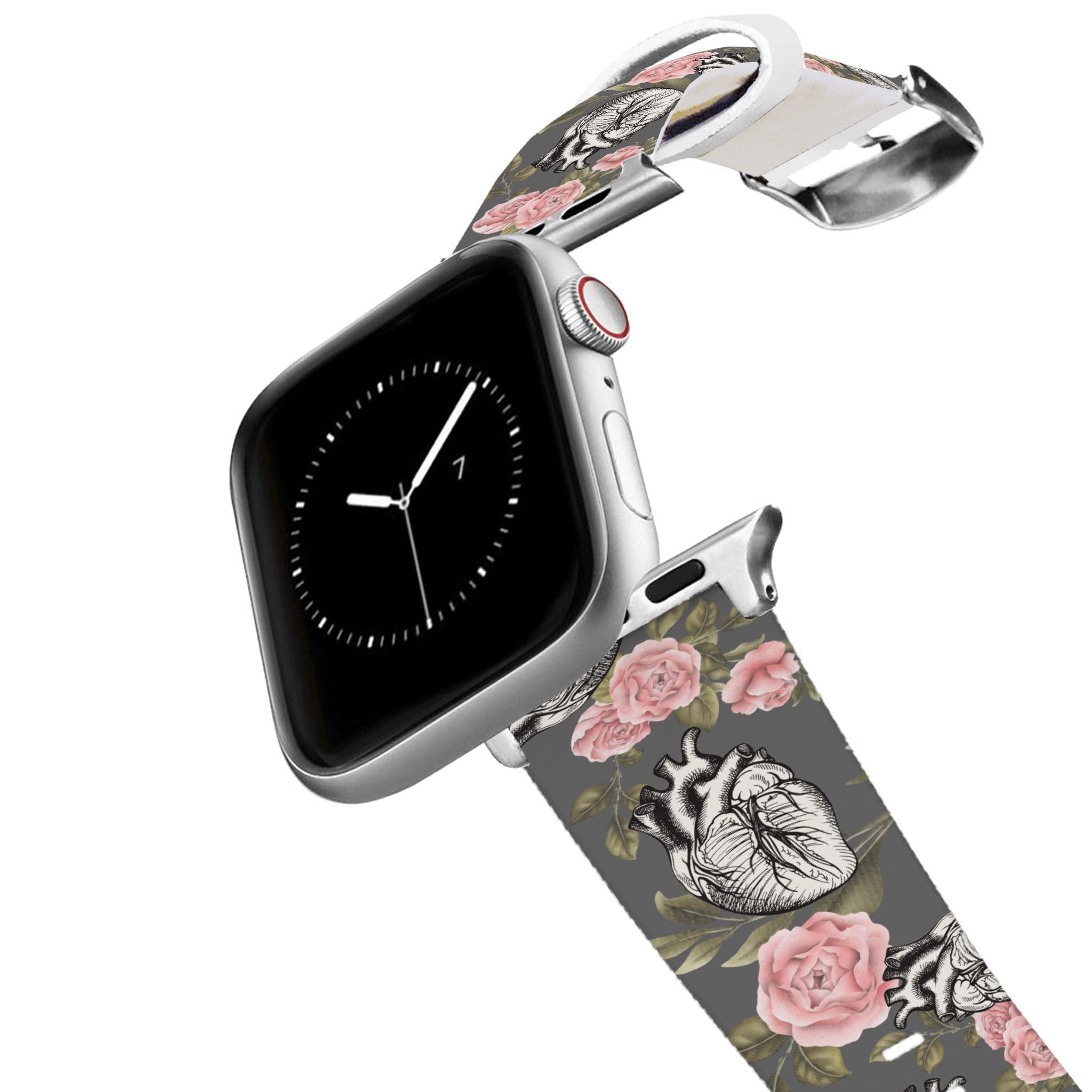 Hearts And Flowers Apple Watch Band Apple Watch Band mistylaurel BELTS