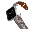 Hearts And Flowers Leather Apple Watch Band Apple Watch Band - Leather mistylaurel BELTS