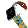 Tacos Blue Leather Apple Watch Band Apple Watch Band - Leather mistylaurel BELTS