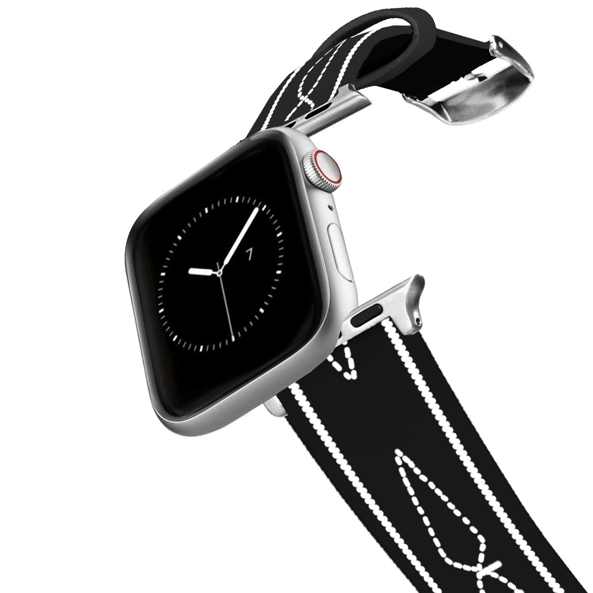 ETA Stitches Black Apple Watch Band Apple Watch Band mistylaurel BELTS