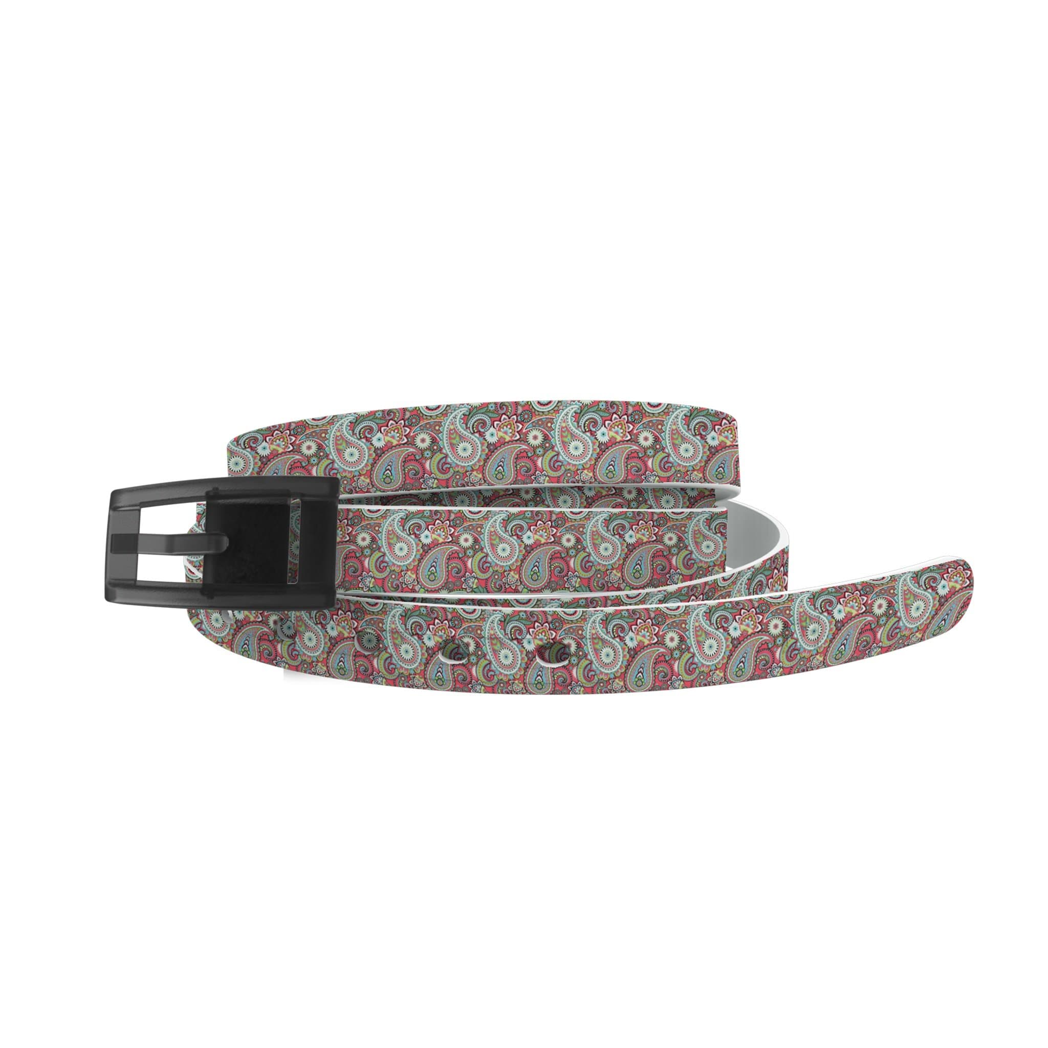 Paisley Magenta Skinny Belt-Skinny mistylaurel BELTS