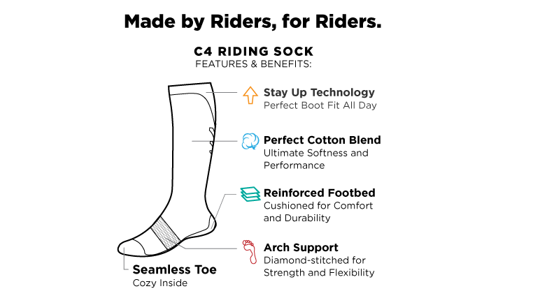High Performance Riding Socks - Black socks mistylaurel BELTS