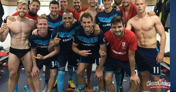 Professional Soccer Player Poses For Viral Dressing Room Photo With