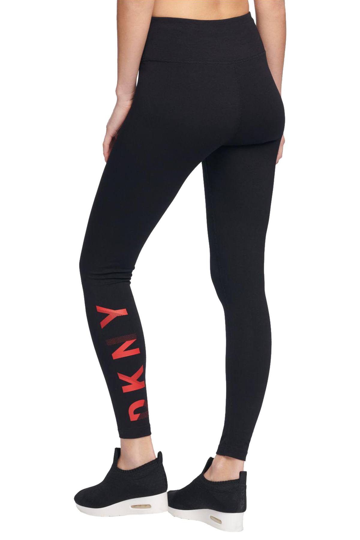 DKNY Women's Sport Flocked Leopard High-Waist Leggings Black Size Extra  Large | StackSocial