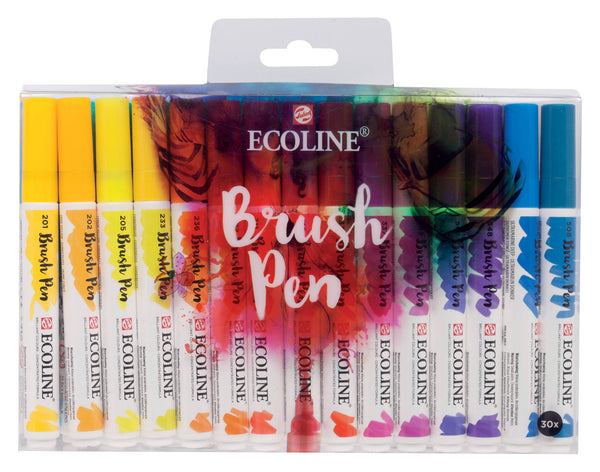 Razernij Meerdere spoelen Ecoline Brush Pen Set - 30 Colors – NOH/WAVE/ACADEMY