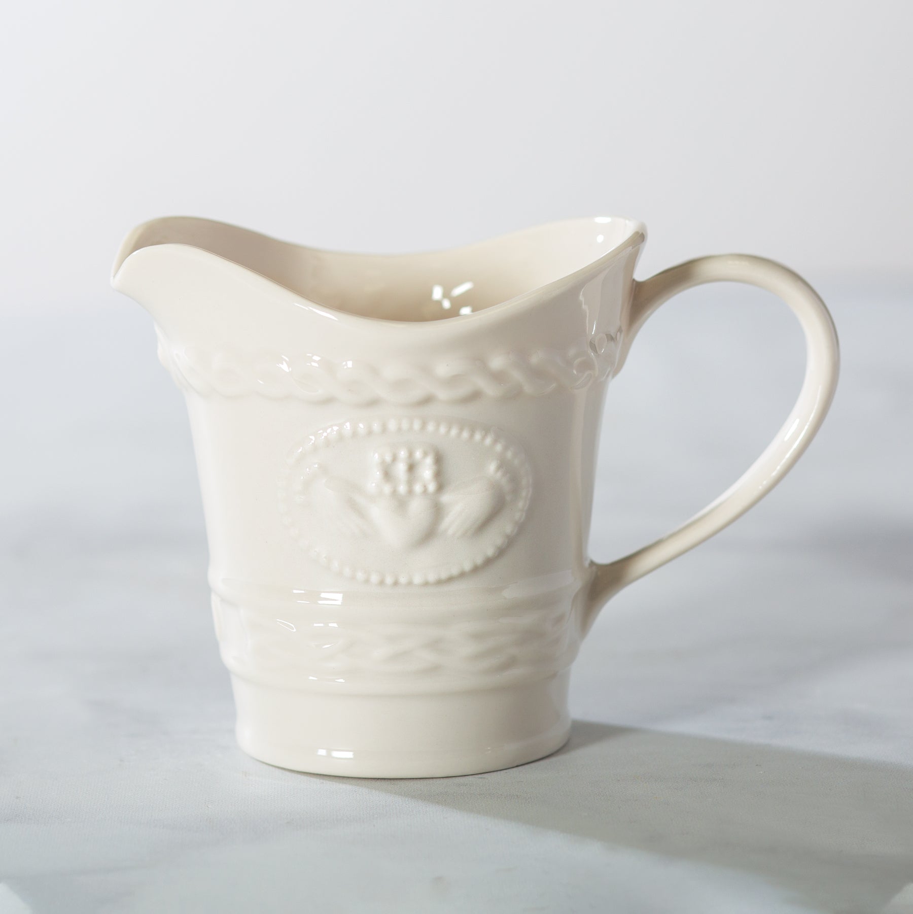 Belleek Claddagh Creamer Jug – Creative Irish Gifts