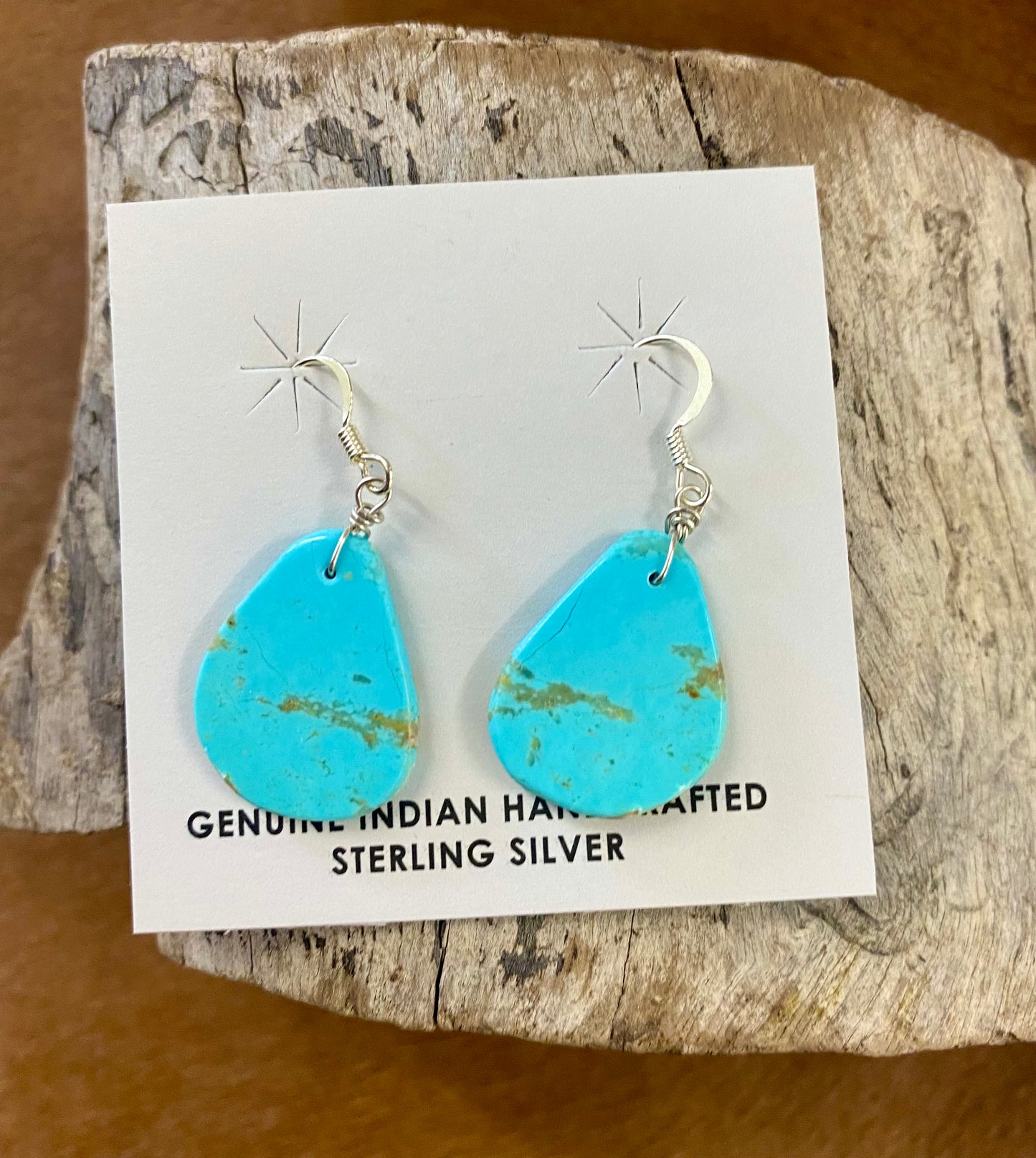 The Miranda Turquoise Slab Earrings