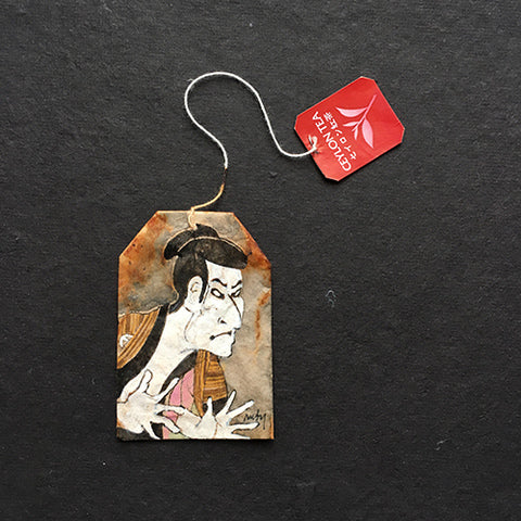 Ruby Silvious 26 Days of Tea in Japan Miniature Tea Bag Art