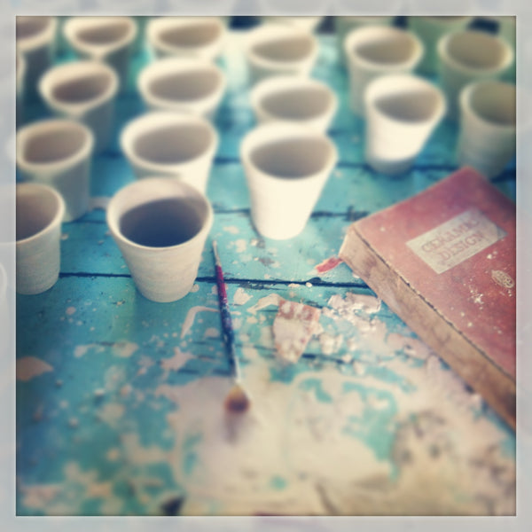 new zealand hand made pottery tea cups