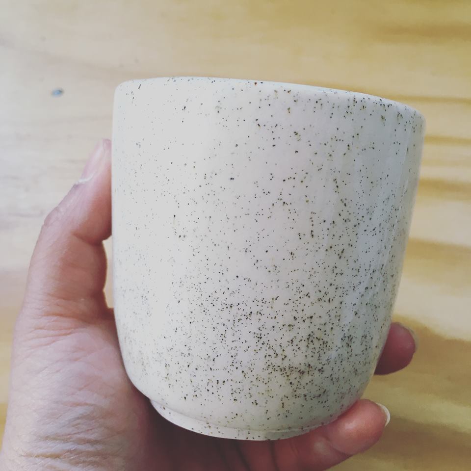 neens made this ceramic tea cup new zealand made