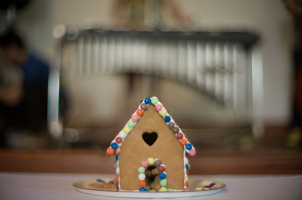 high te party ginger bread house