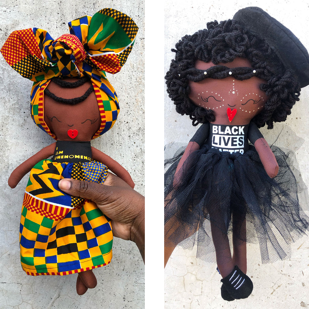 beautiful handmade black girl ragdolls