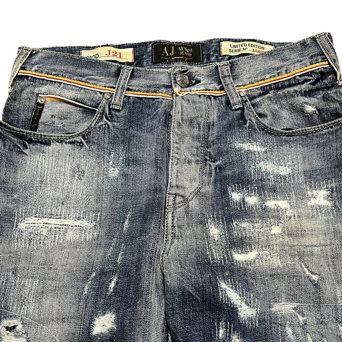 Armani Jeans Distressed Selvedge Denim – CoJpGeneral