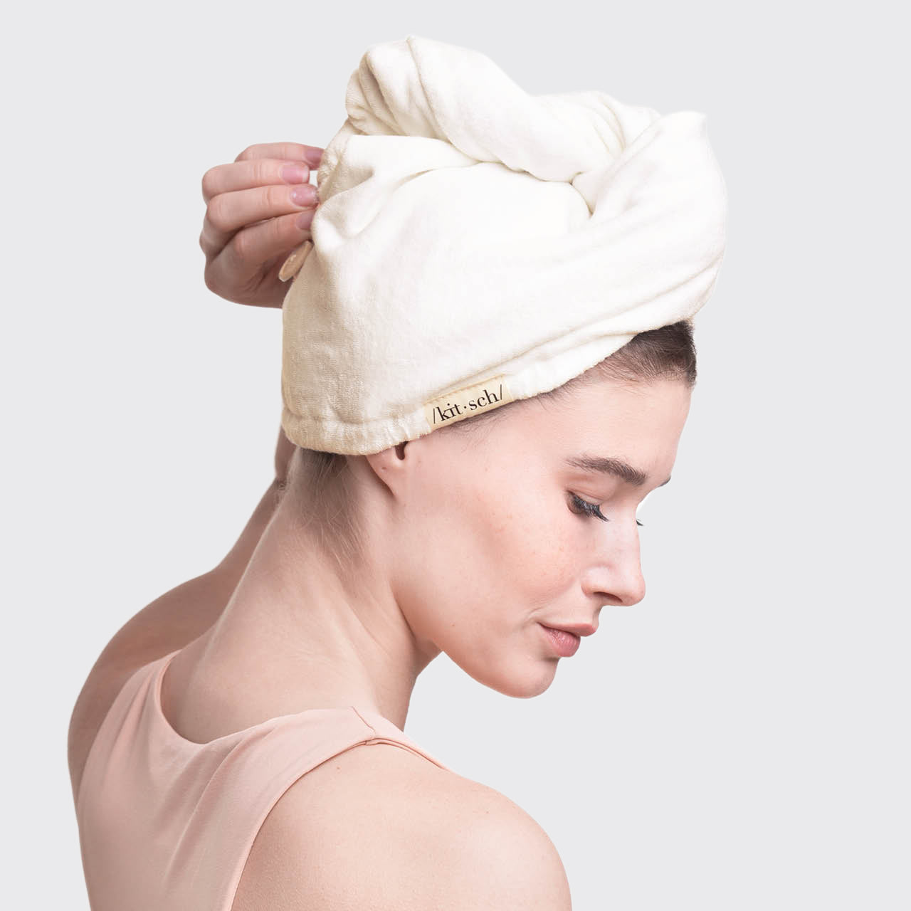 Eco-friendly Bamboo & Organic Cotton hair towel by KITSCH