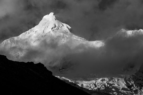 This is a photo Matt Berry took of Tocllaraju from base camp in the Cordillera Blanca of Peru.