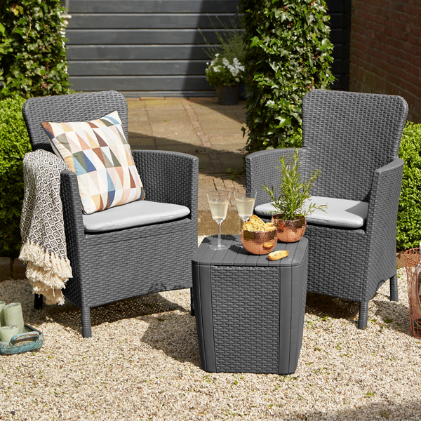 4 seater square garden furniture set