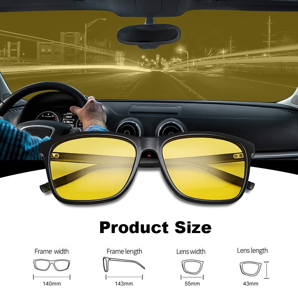escapar diseño cheque Gafas de sol amarillas vision nocturnas polarizadas conduccion  profesionales GI788. unisex.