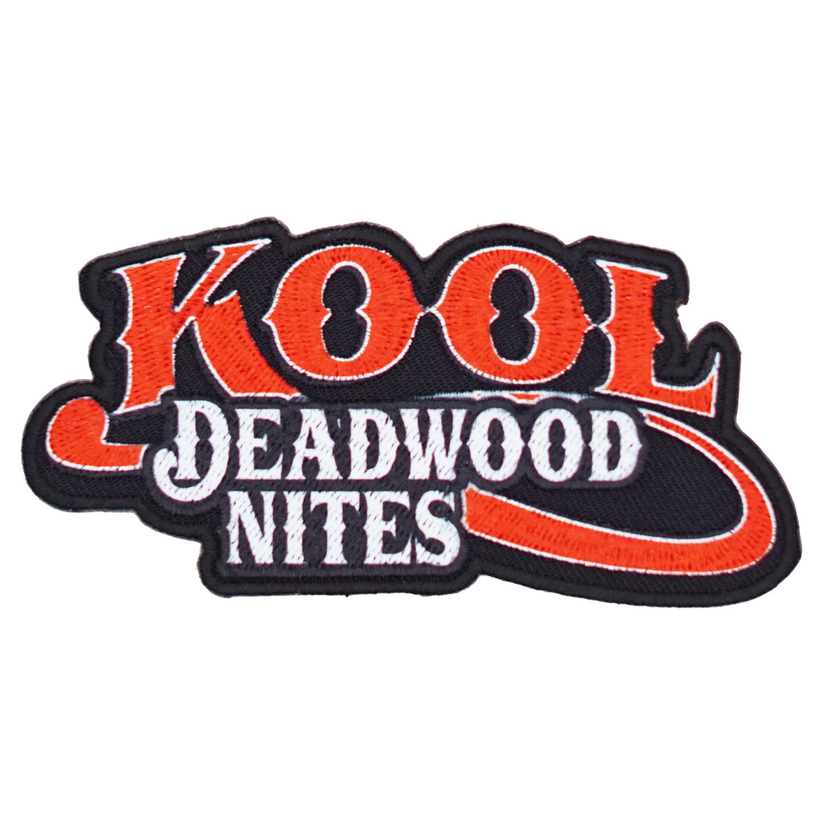 Kool Deadwood Nites Iron On Patches RedOrange KDN Logo Kool