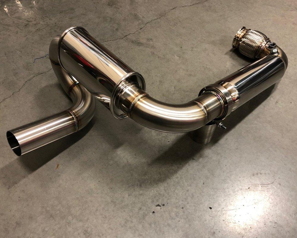 Stainless Steel Straight Pipe Muffler Exhaust For Can-Am Maverick X3 Turbo 17-21 