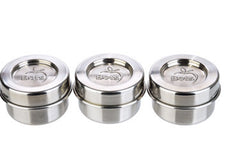 LunchBots Dips Leakproof Stainless Steel Condiment Containers 3x45ml