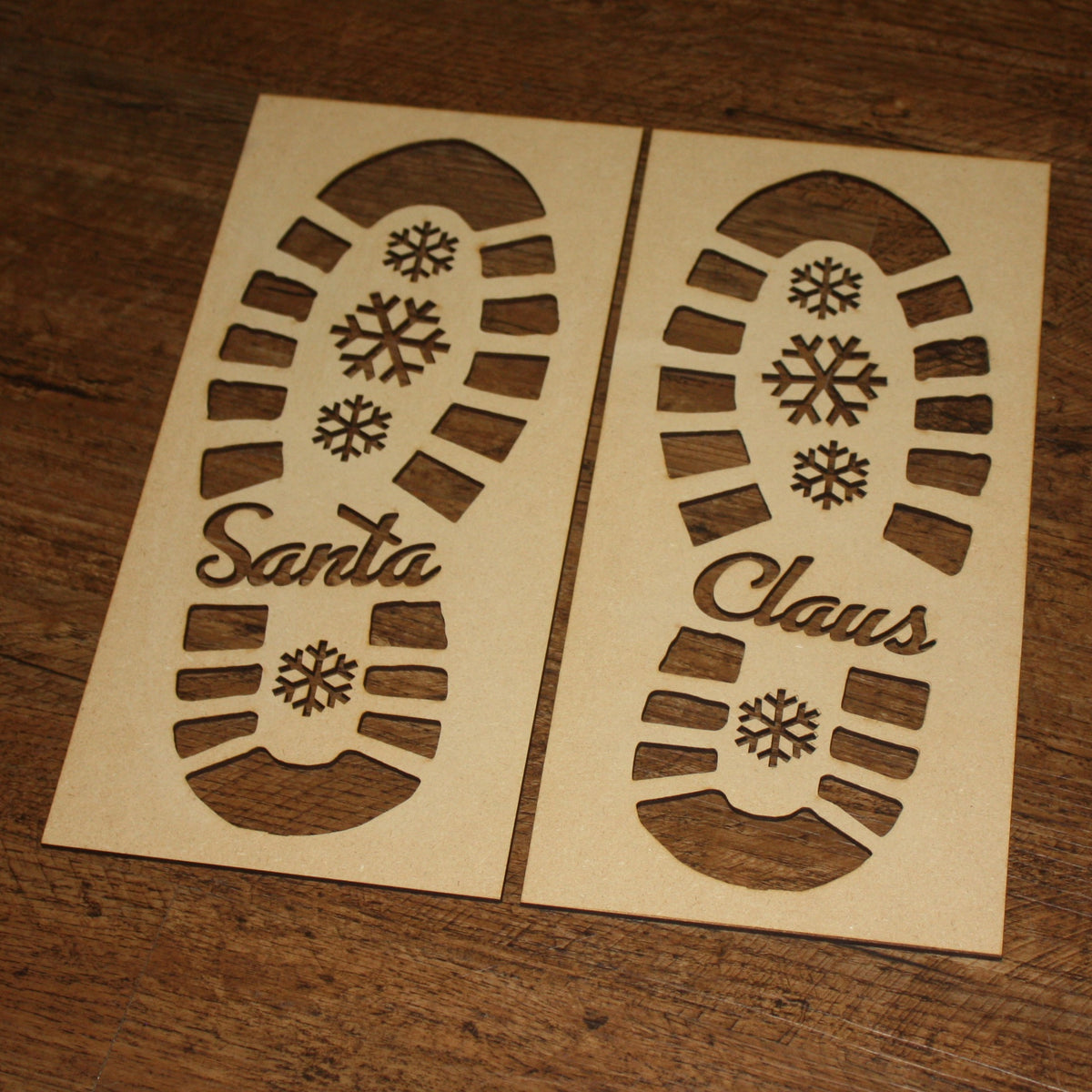 printable santa feet