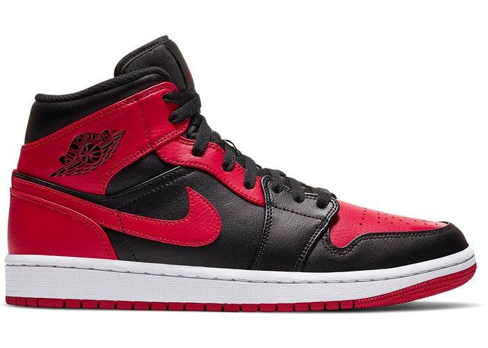 Air Jordan 1 Mid Banned (2020) Bred 