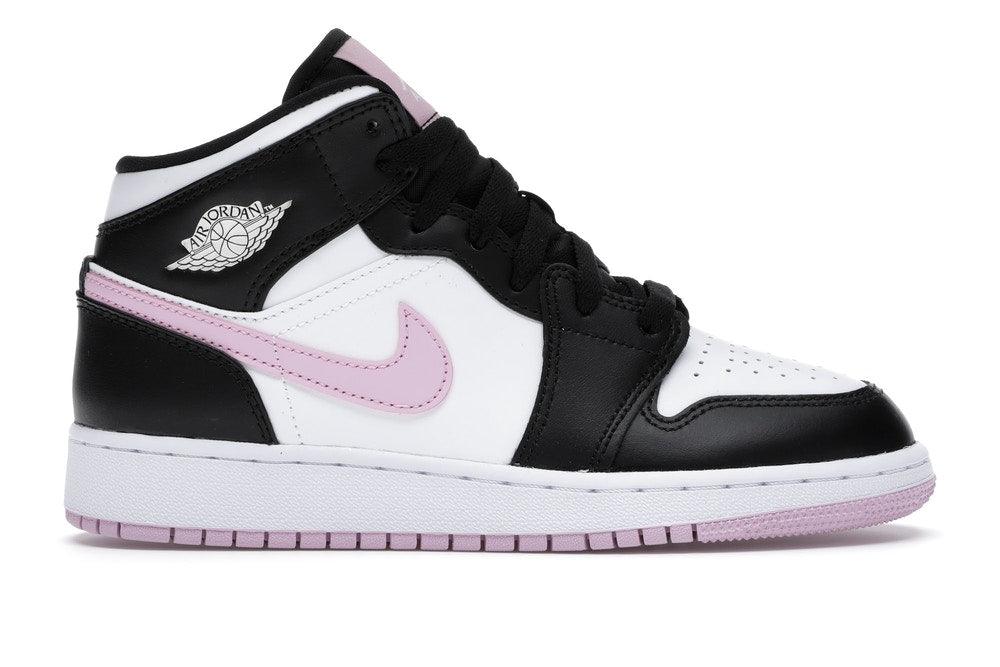 air jordan 1 mid pink black white