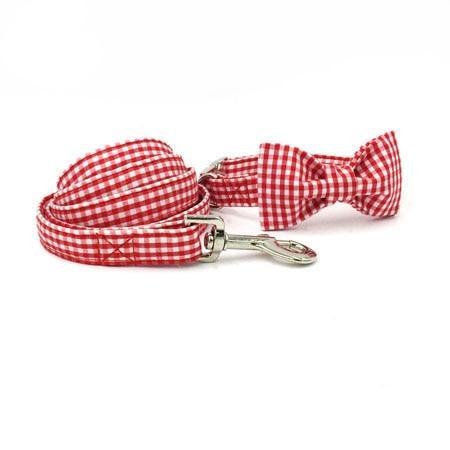 checkered dog collar