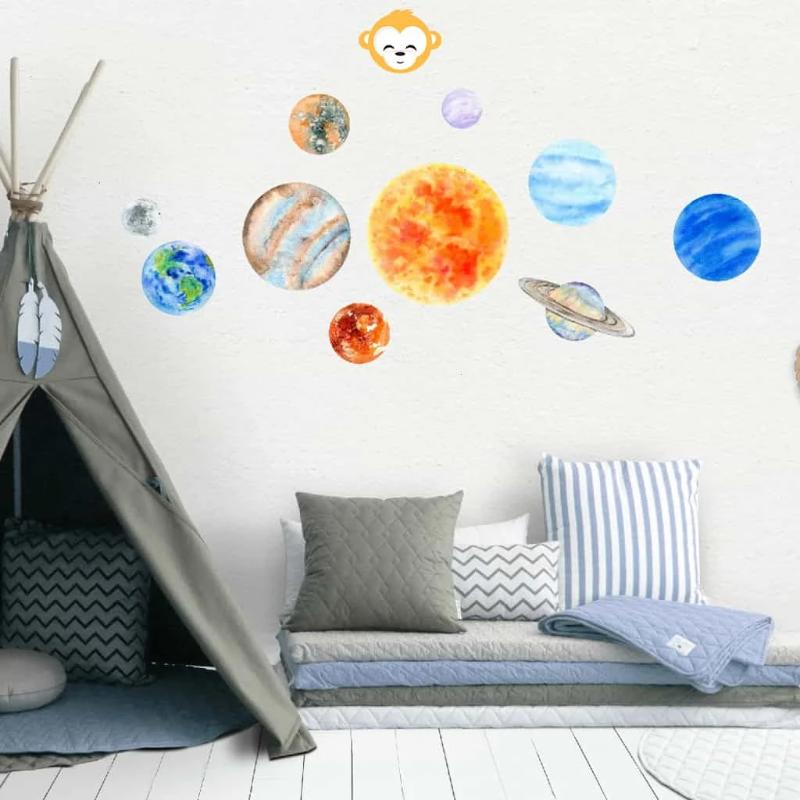 Glow In The Dark Wall Stickers Star Planet Wall Stickers