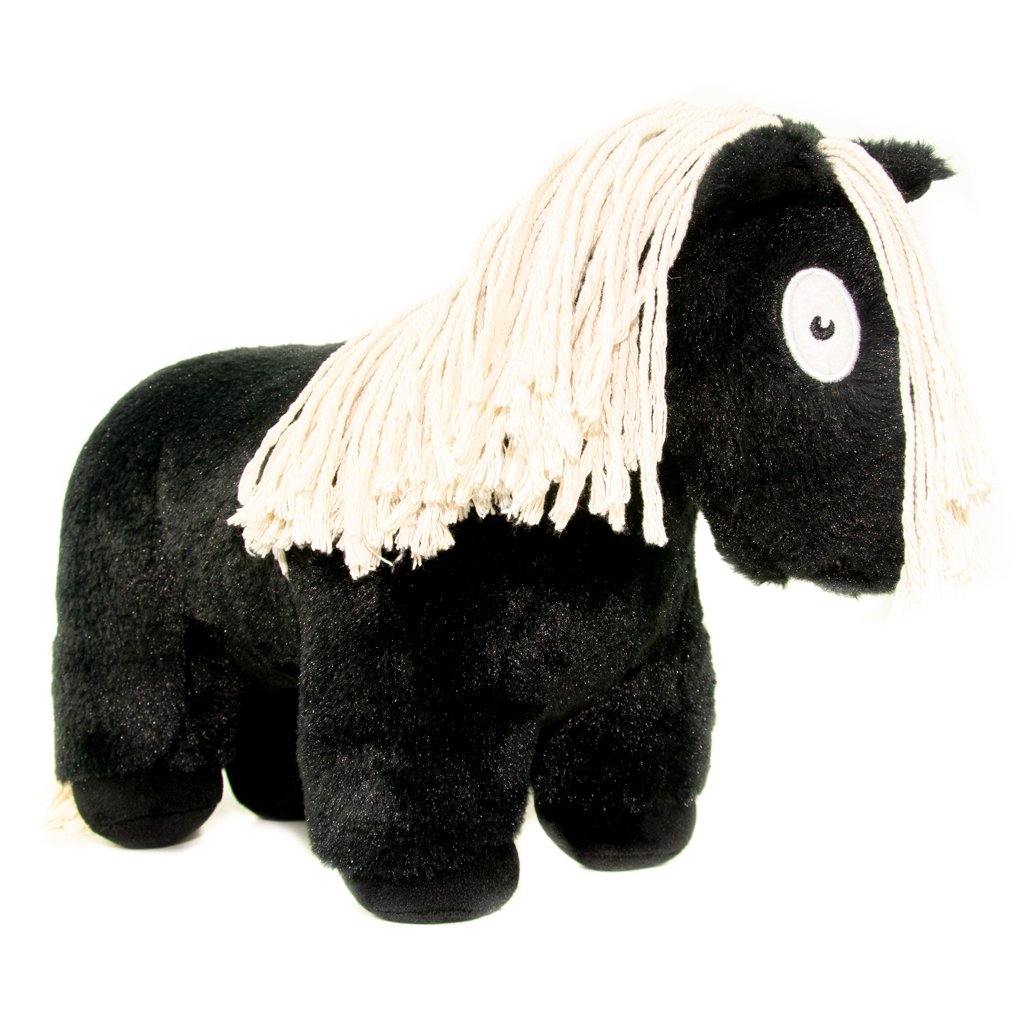 paarden knuffel zwart (48 cm) met instructie boekje – Ponies Shop