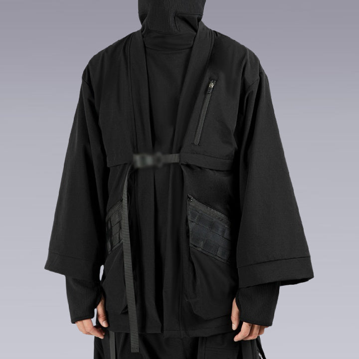 Techwear Ninja Black Kimono |
