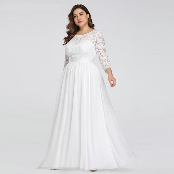 Empire waist wedding dress with sleeves