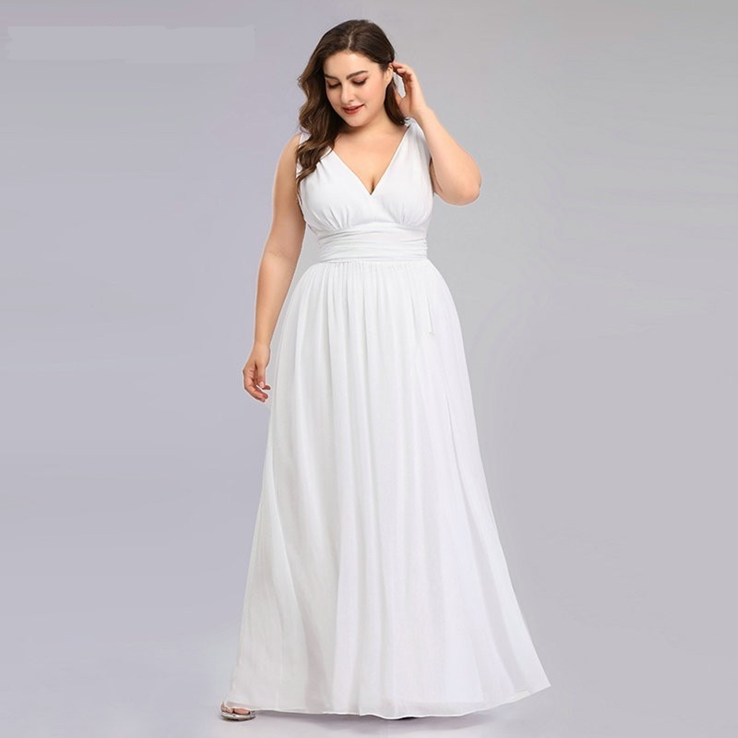 Plus-size A-line wedding dress