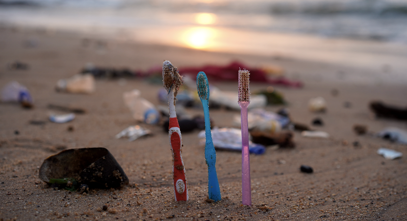 plastic toothbrush pollution - @BambuuBrush