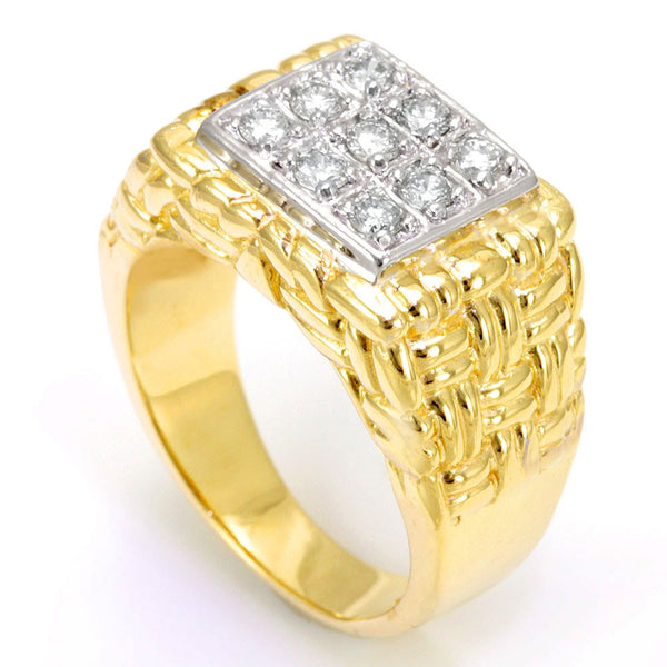 Round Diamonds in 14K Two Tone 