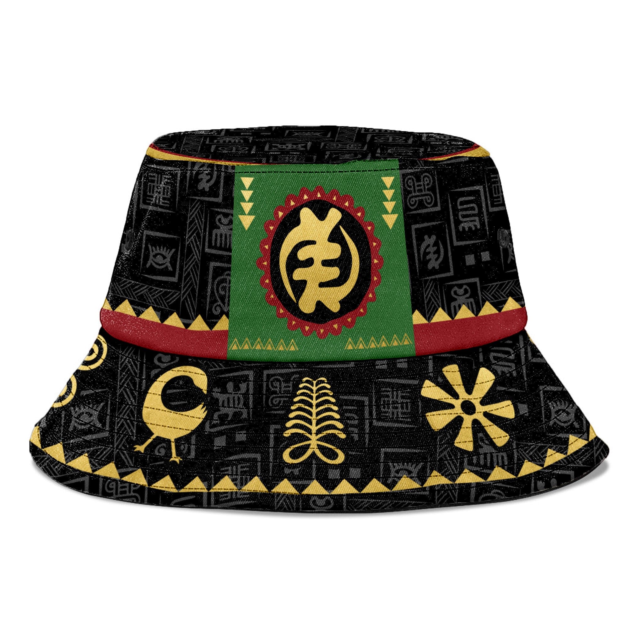 Adinkra Symbols Bucket Hat Bucket Hat Tianci 