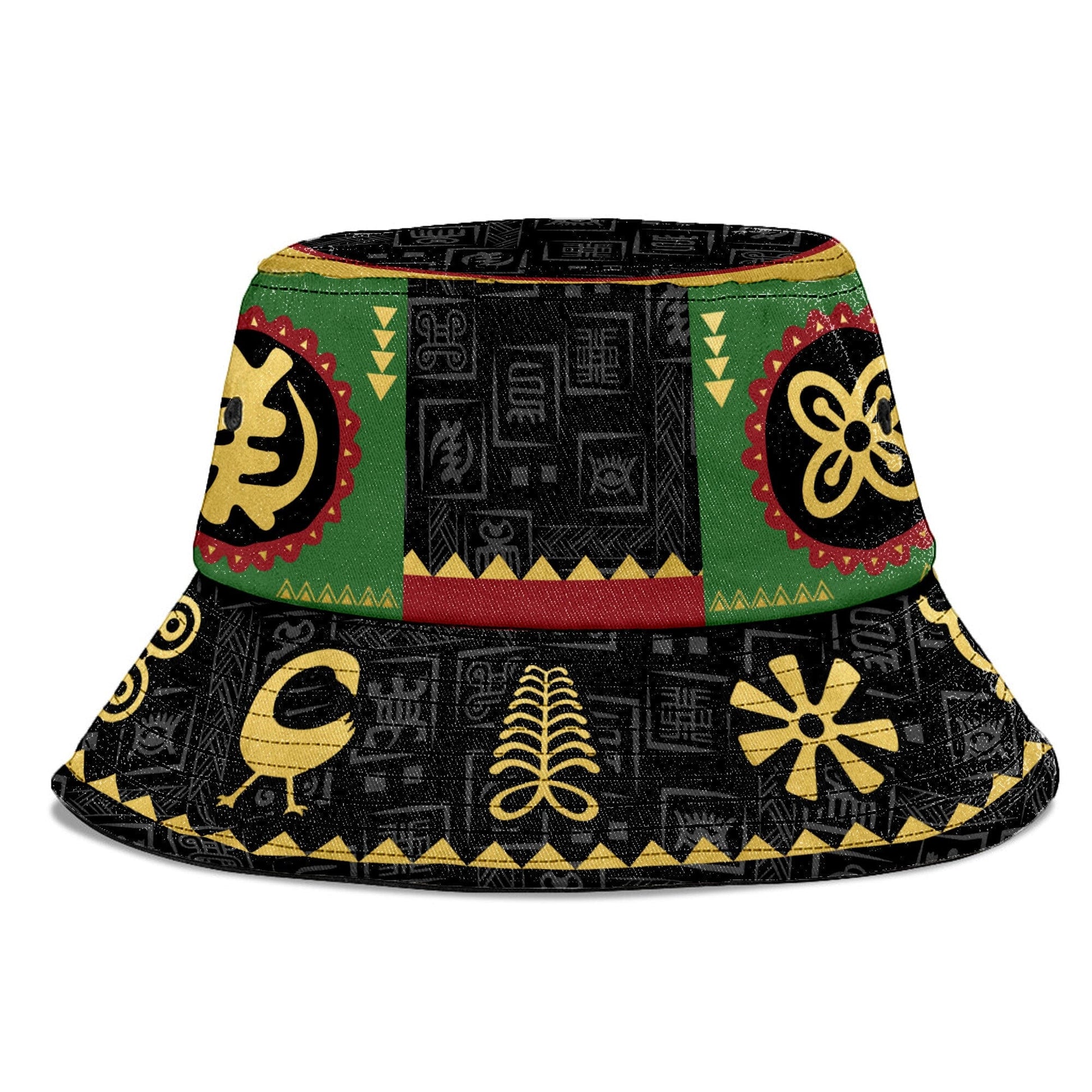 Adinkra Symbols Bucket Hat Bucket Hat Tianci 